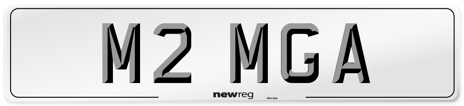 M2 MGA Number Plate from New Reg